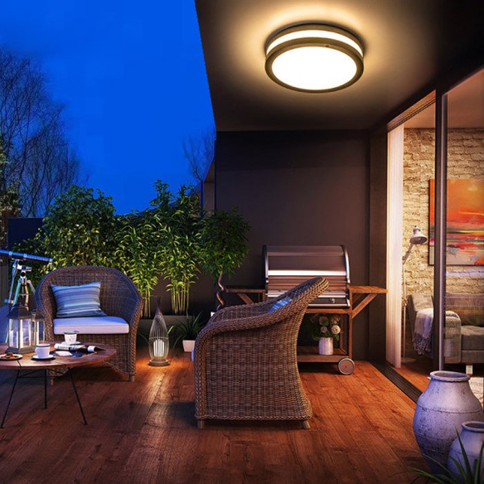 Balcony decor ideas with lights