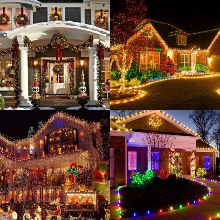 Christmas decor for outdoor light fixtures