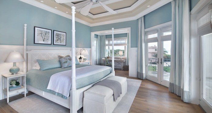 Bedroom decor light blue