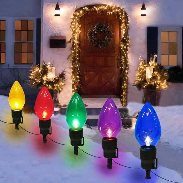 Christmas decor for outside lights