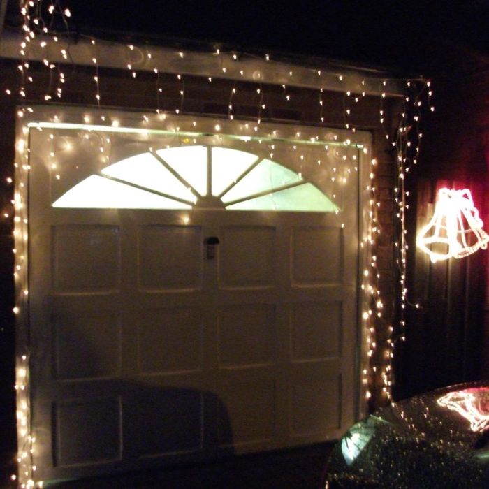 Christmas decor for garage lights