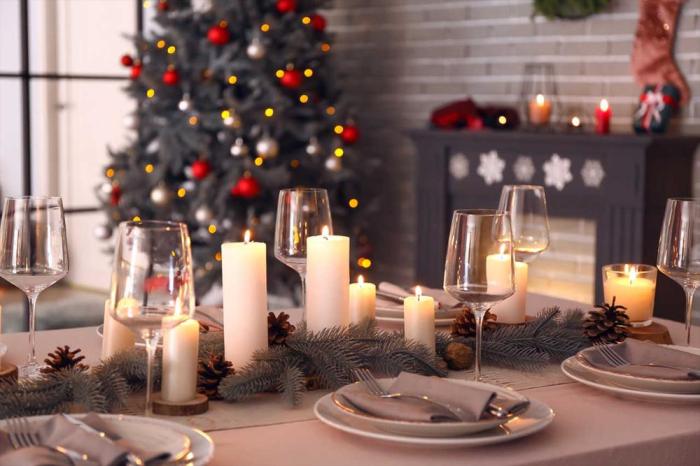 Candle light table decor